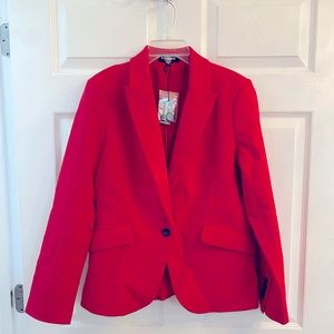 Express women’s suit, Red, stretch, heavy weight woven, size 14, NWT